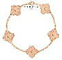 BeatWizards Academy Four leaf clover bracelet women's titanium steel light luxury electroplating 18k gold