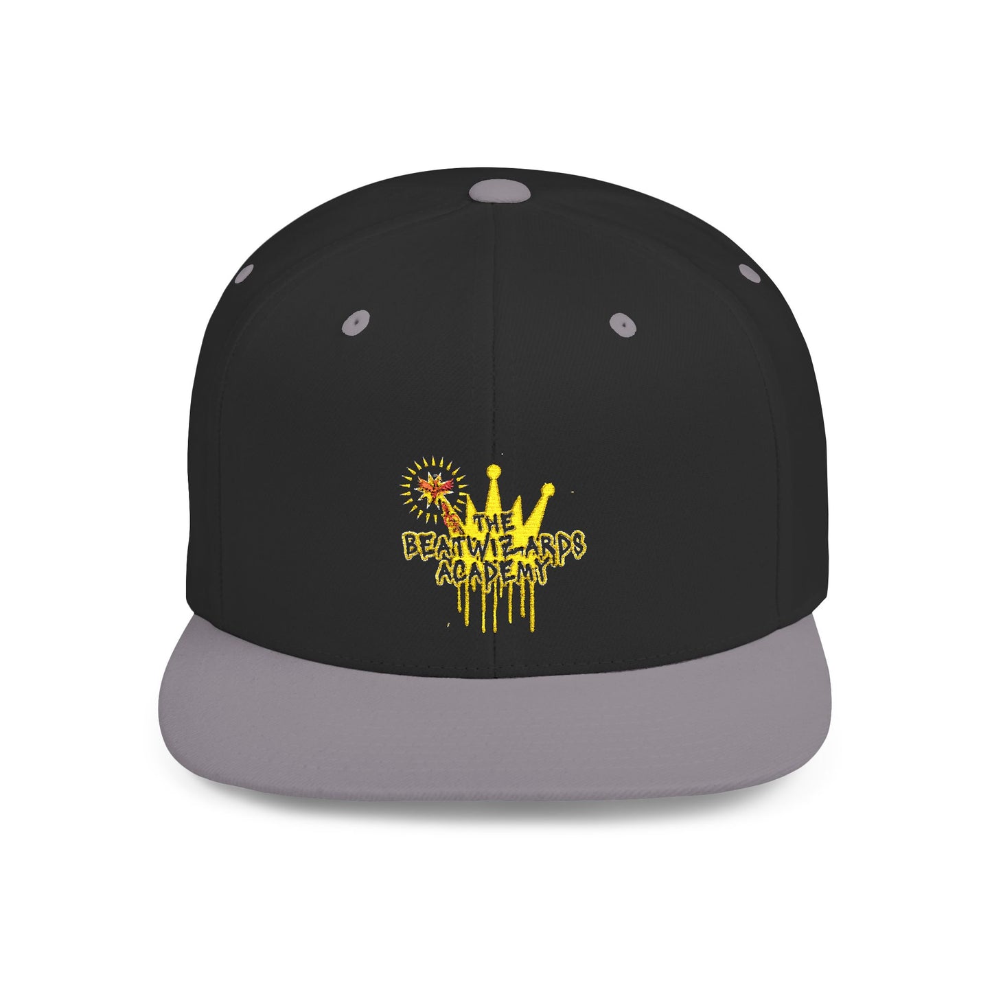 Creative Crown Flat Bill Snapback Hat for Trendsetters