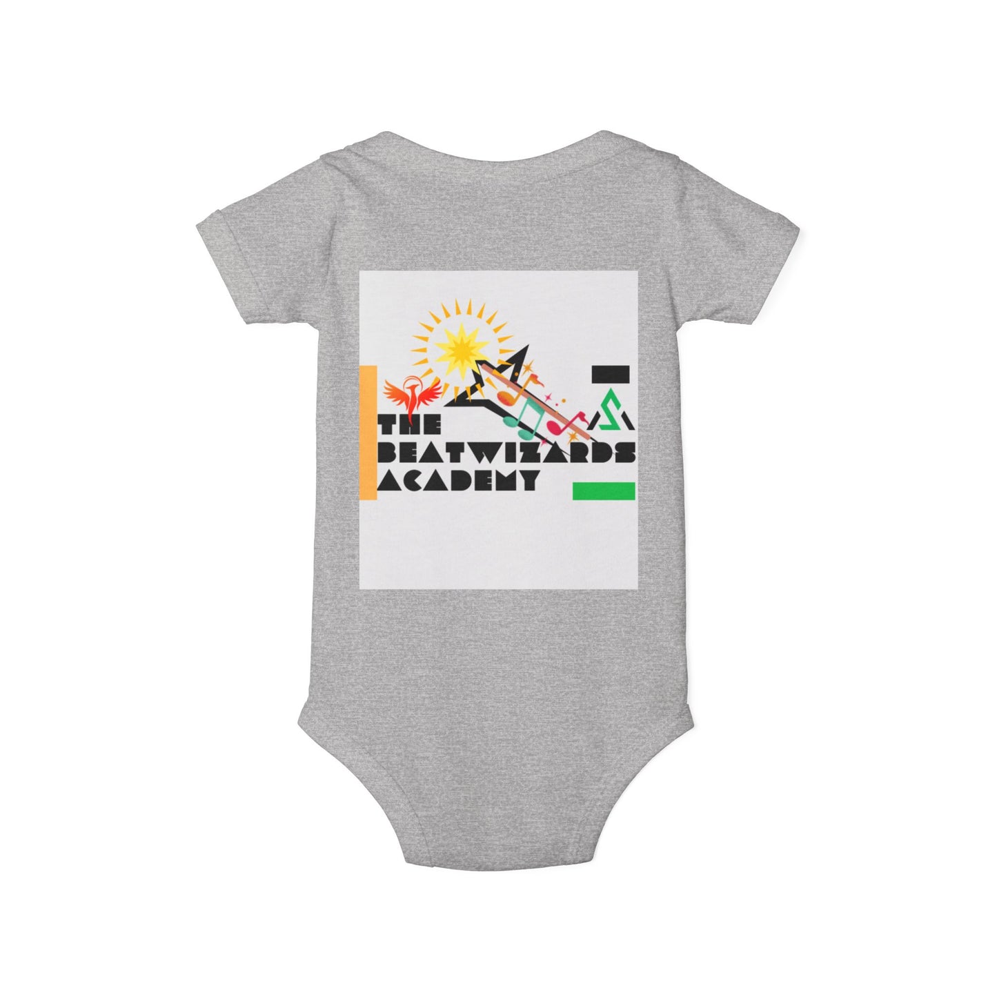 The Beat Wizards Academy Infant Jersey One Piece - Fun & Colorful Baby Bodysuit for Newborns