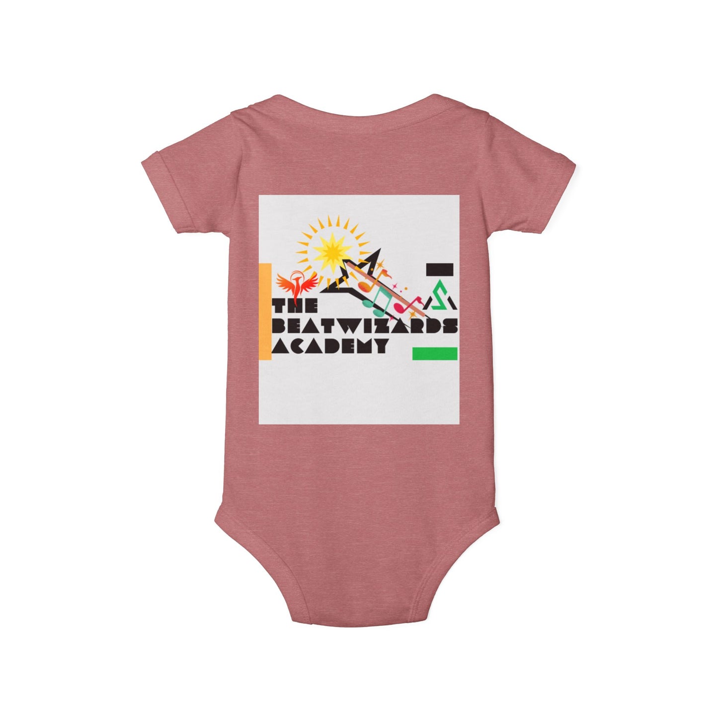 The Beat Wizards Academy Infant Jersey One Piece - Fun & Colorful Baby Bodysuit for Newborns