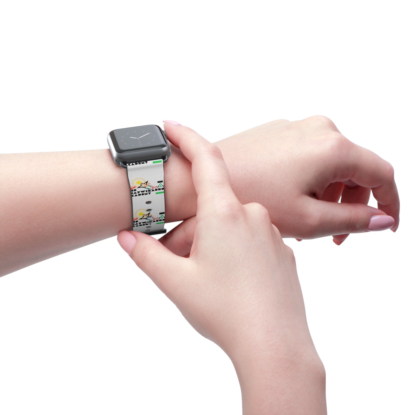 Adventure-Themed Watch Band with Sunshine Design - Perfect for Travel and Outdoor Enthusiasts