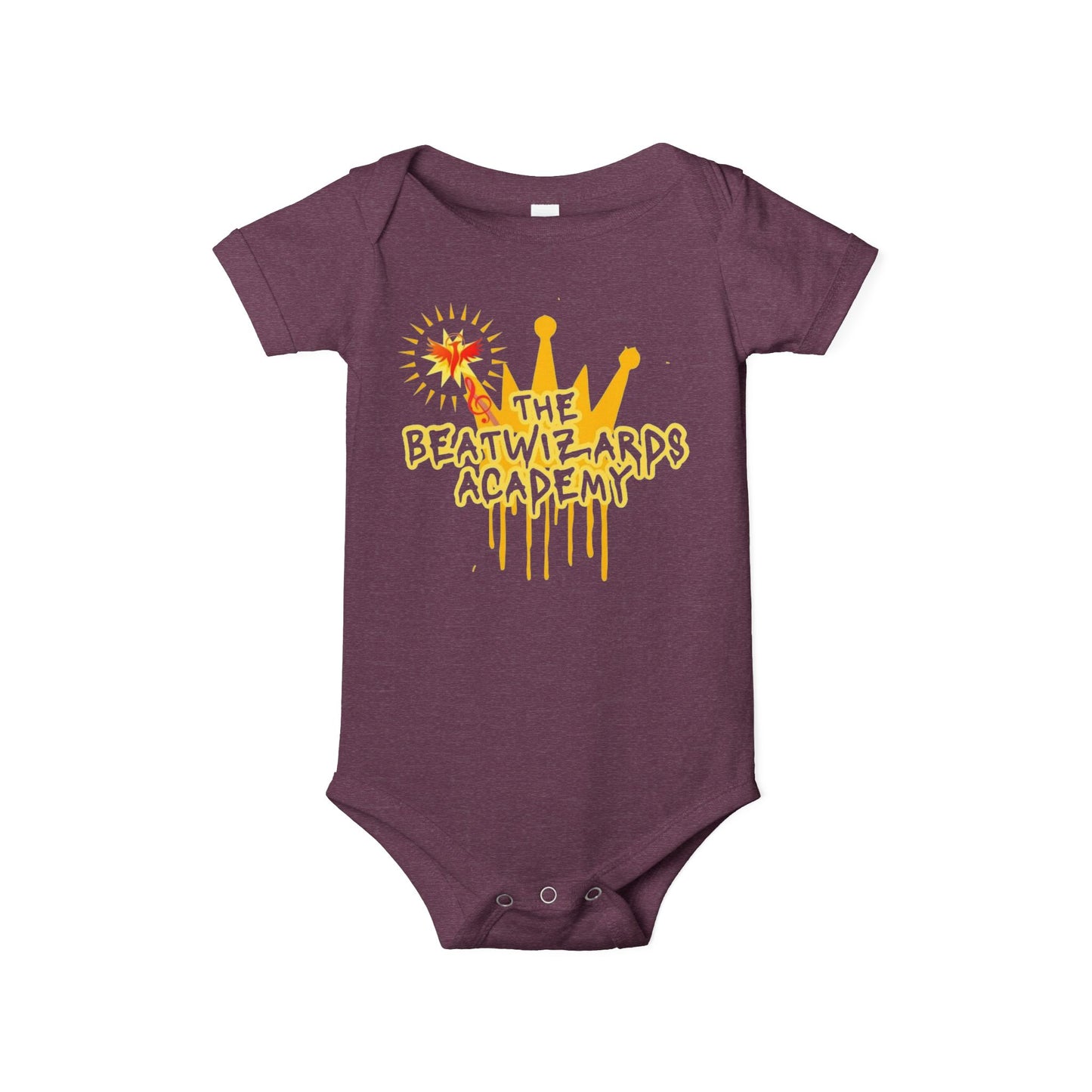 The Beat Wizards Academy Infant Jersey One Piece - Fun & Colorful Baby Bodysuit for Newborns