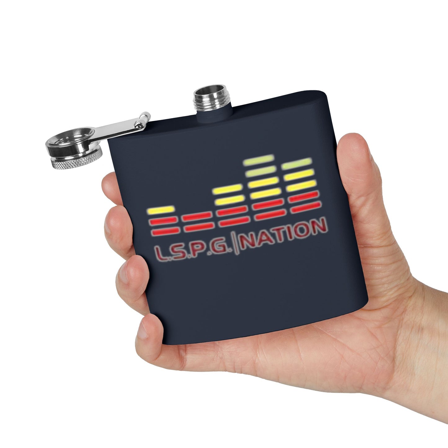 Custom Stainless Steel Flask - L.S.P.G. Nation Design - Perfect for Celebrations and Outdoor Events