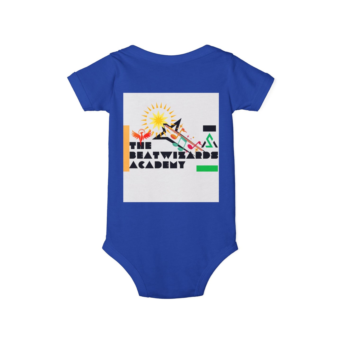 The Beat Wizards Academy Infant Jersey One Piece - Fun & Colorful Baby Bodysuit for Newborns