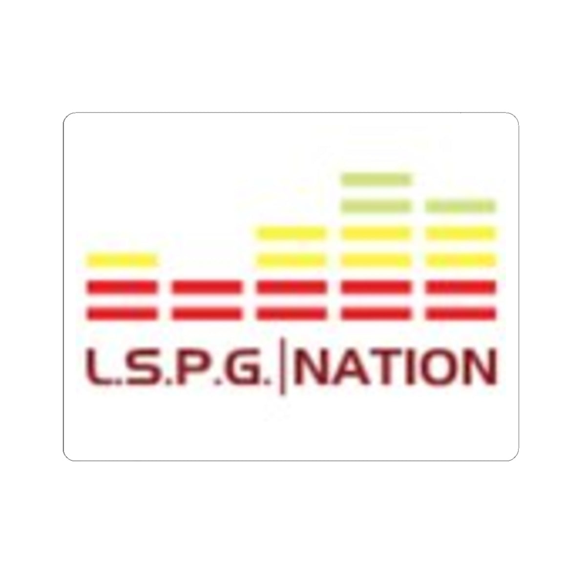 L.S.P.G. Nation Kiss-Cut Stickers - Colorful Music Vibe for Creative Souls
