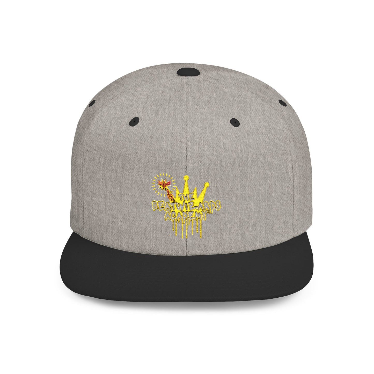 Creative Crown Flat Bill Snapback Hat for Trendsetters