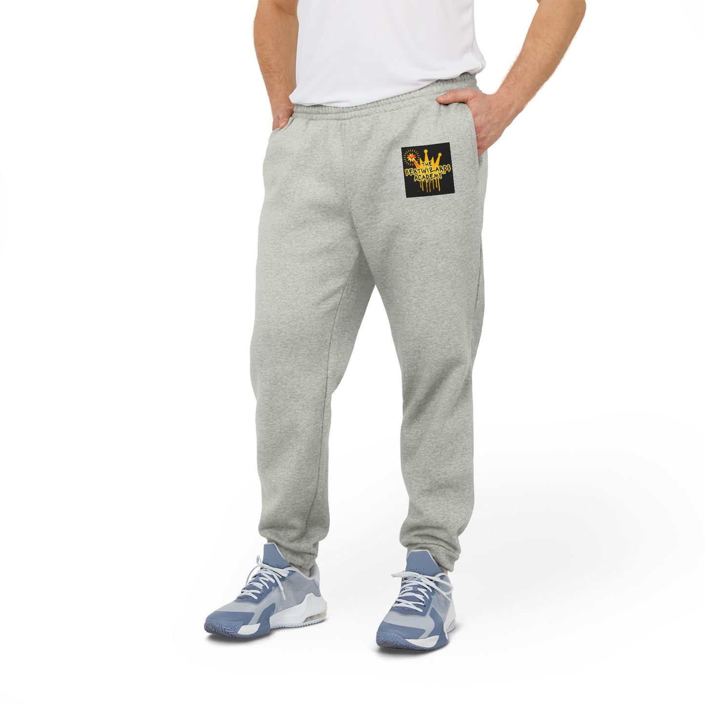 Cozy Adidas Unisex Fleece Joggers with Stylish Graphic Design