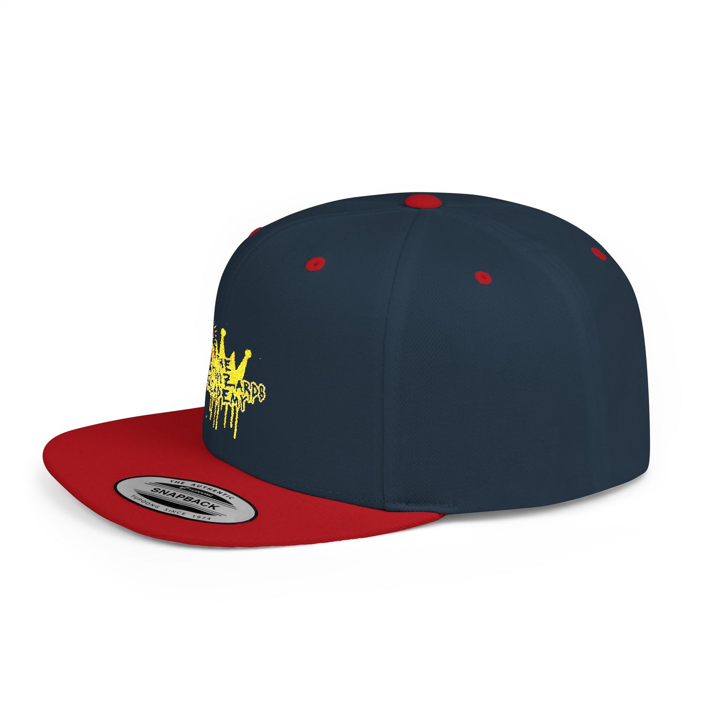 Creative Crown Flat Bill Snapback Hat for Trendsetters