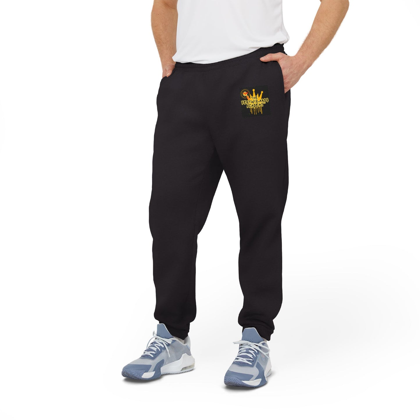 Cozy Adidas Unisex Fleece Joggers with Stylish Graphic Design