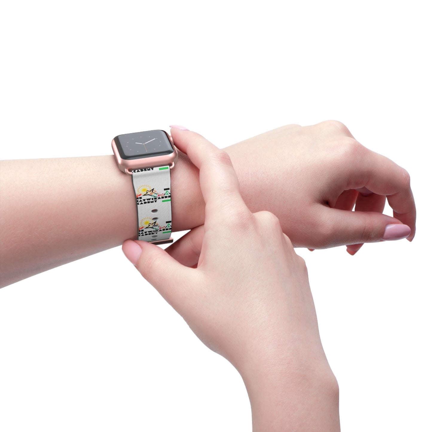 Adventure-Themed Watch Band with Sunshine Design - Perfect for Travel and Outdoor Enthusiasts