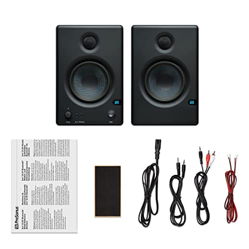PreSonus Eris 3.5 Studio Monitors, Pair — Powered, Active Monitor Speakers for Near Field Music Production, Desktop Computer, Hi-Fi Audio