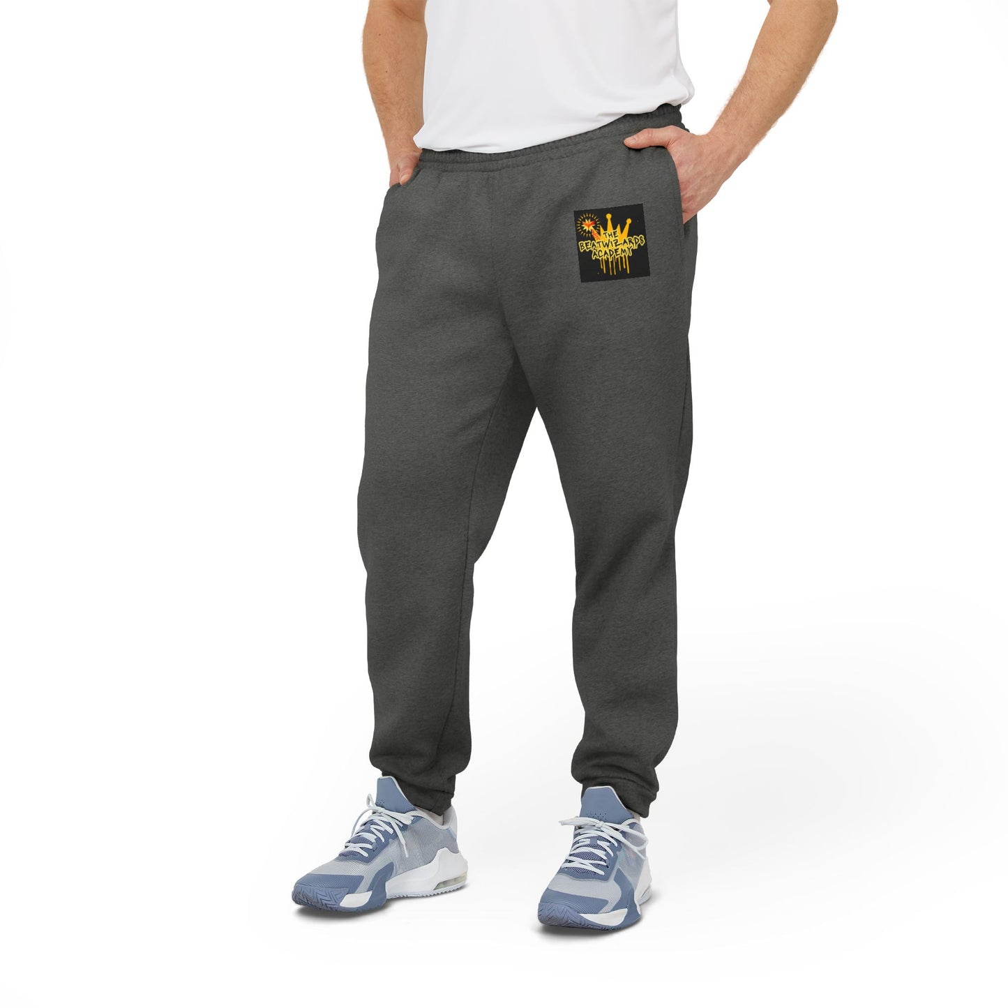 Cozy Adidas Unisex Fleece Joggers with Stylish Graphic Design