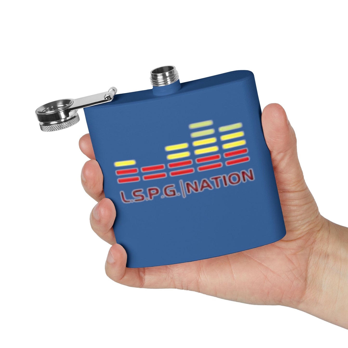 Custom Stainless Steel Flask - L.S.P.G. Nation Design - Perfect for Celebrations and Outdoor Events
