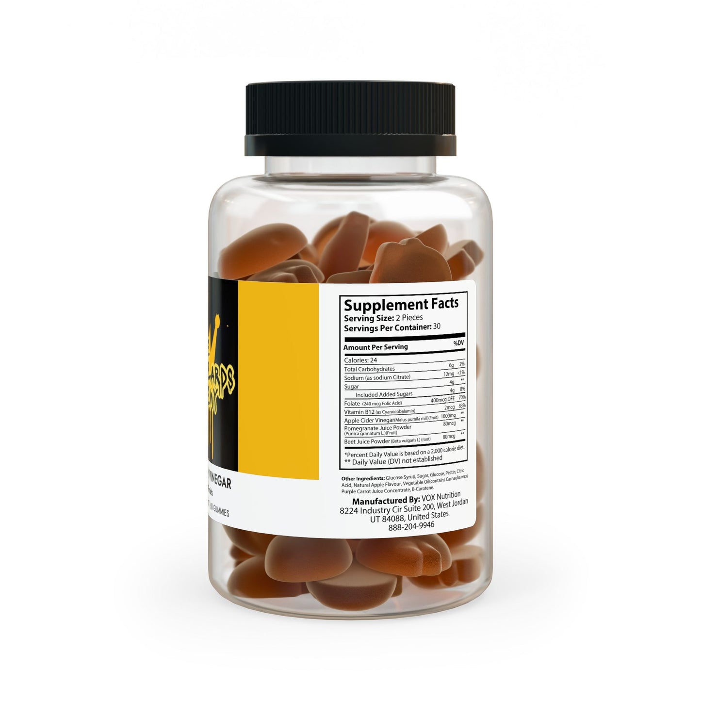 Apple Cider Vinegar Gummies (60 Gummies)