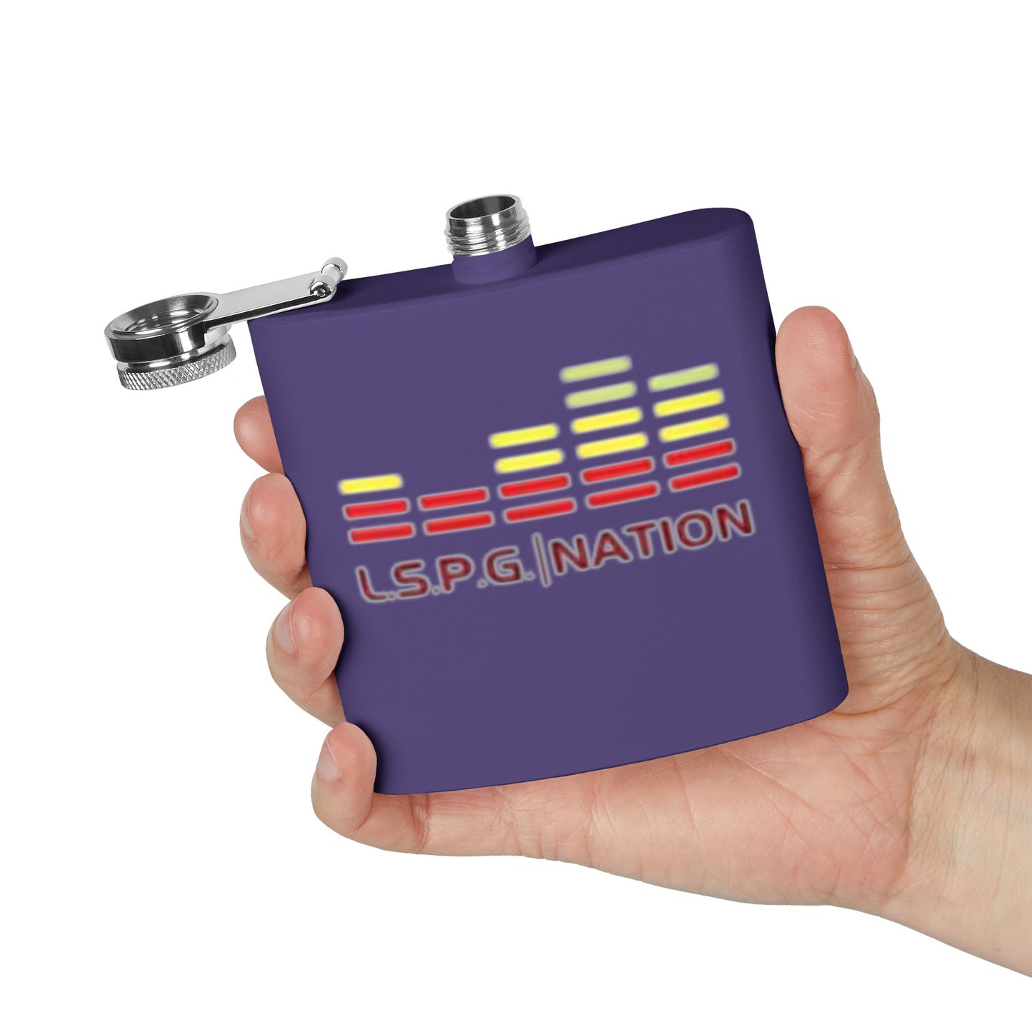 Custom Stainless Steel Flask - L.S.P.G. Nation Design - Perfect for Celebrations and Outdoor Events