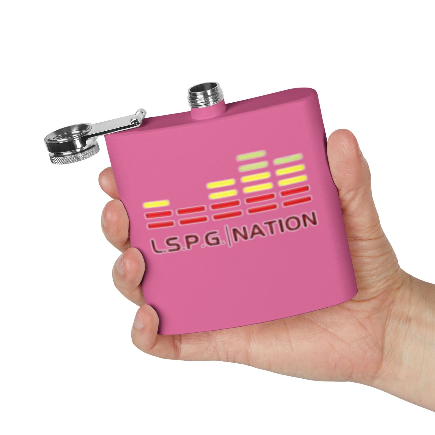 Custom Stainless Steel Flask - L.S.P.G. Nation Design - Perfect for Celebrations and Outdoor Events