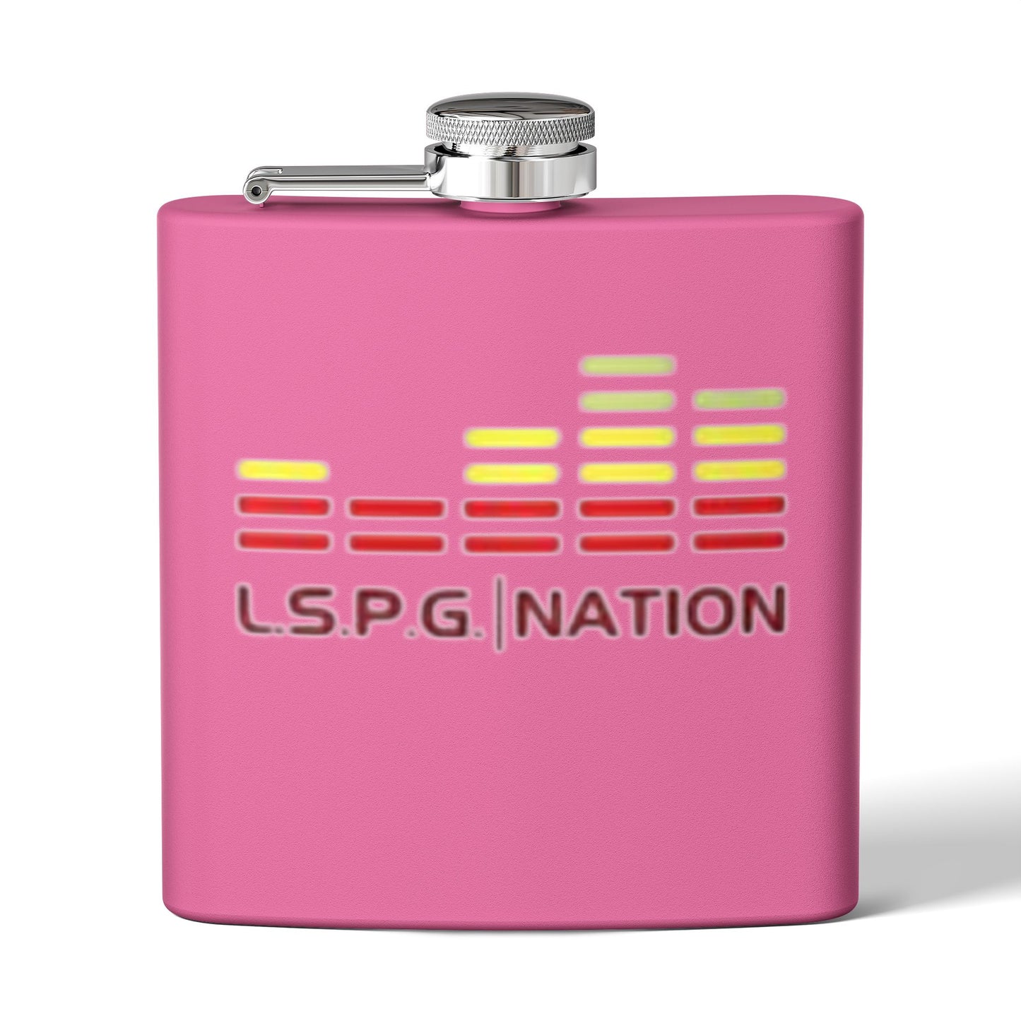Custom Stainless Steel Flask - L.S.P.G. Nation Design - Perfect for Celebrations and Outdoor Events