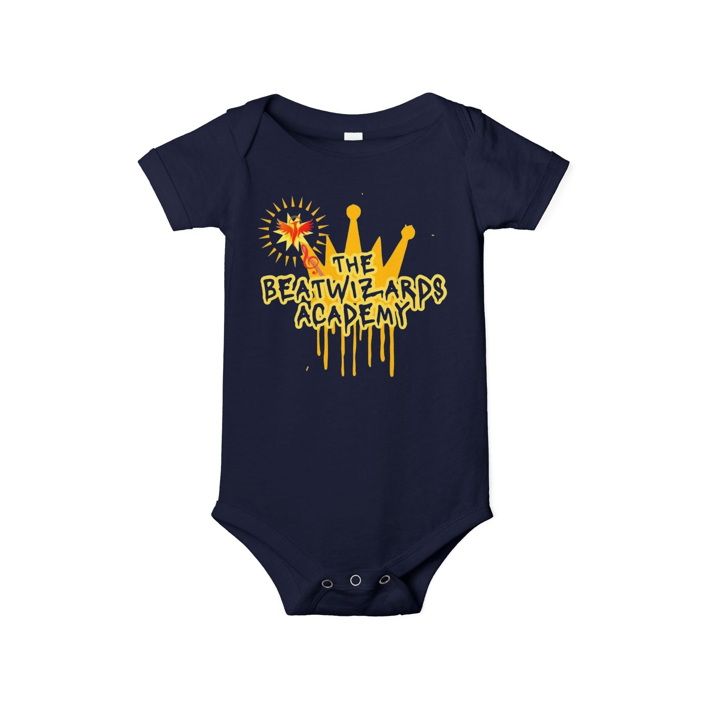 The Beat Wizards Academy Infant Jersey One Piece - Fun & Colorful Baby Bodysuit for Newborns