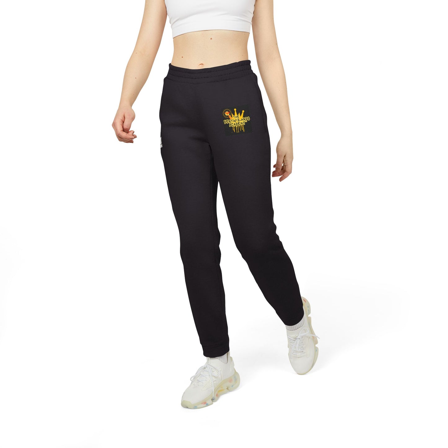Cozy Adidas Unisex Fleece Joggers with Stylish Graphic Design