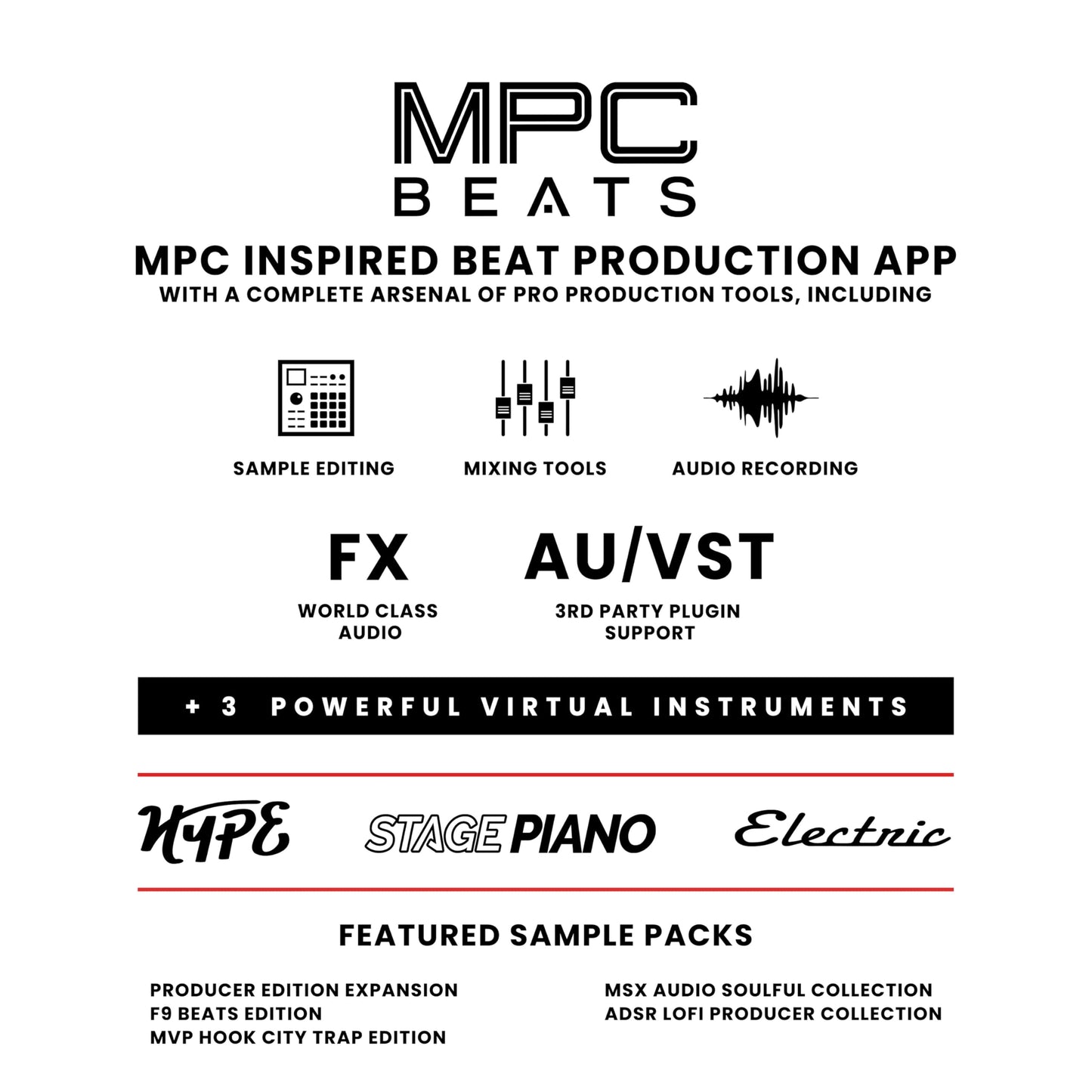 Akai Professional MPK Mini MK3 - 25 Key USB MIDI Keyboard Controller With 8 Backlit Drum Pads, 8 Knobs, Music Production Software and Native Instruments Sound Package (NKS Integration), White
