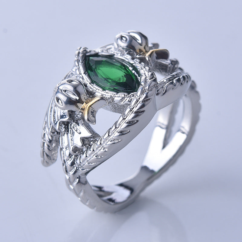 BeatWizards Academy Silver Plated s925 The Legend of A R the BeatWizard Ring, Aragon Ring, Barakh Ring, 37Lines Unlimited Two tone Ring