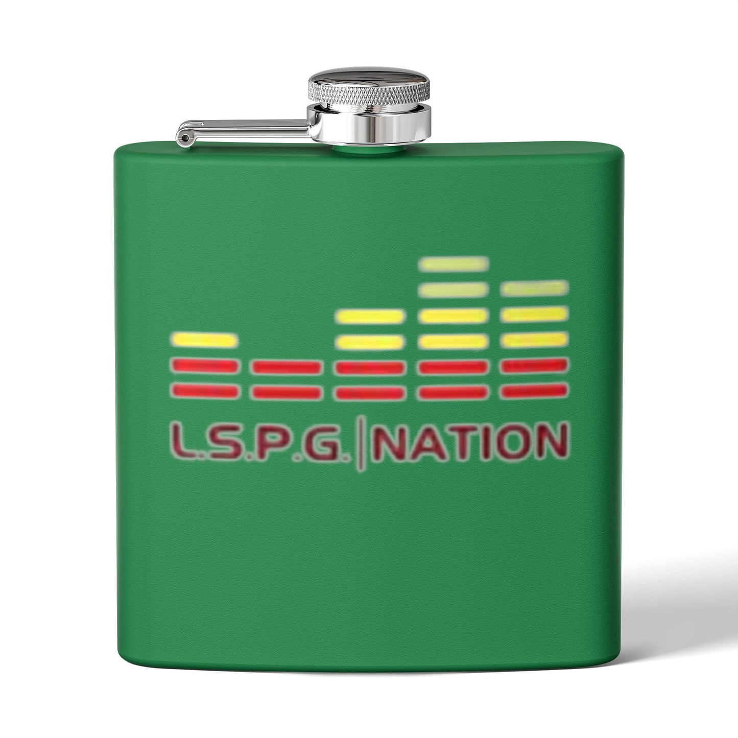 Custom Stainless Steel Flask - L.S.P.G. Nation Design - Perfect for Celebrations and Outdoor Events