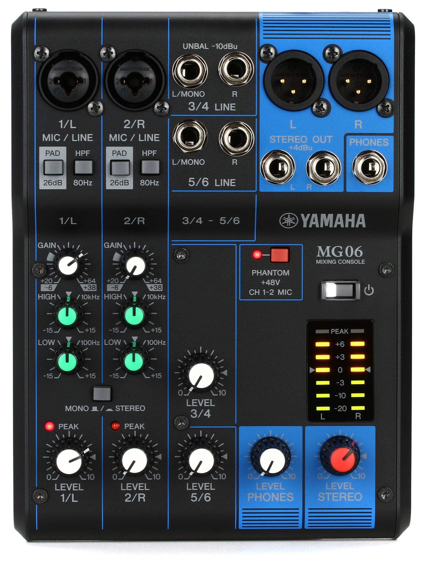 YAMAHA MG10XU 10-Input Stereo Mixer with Effects