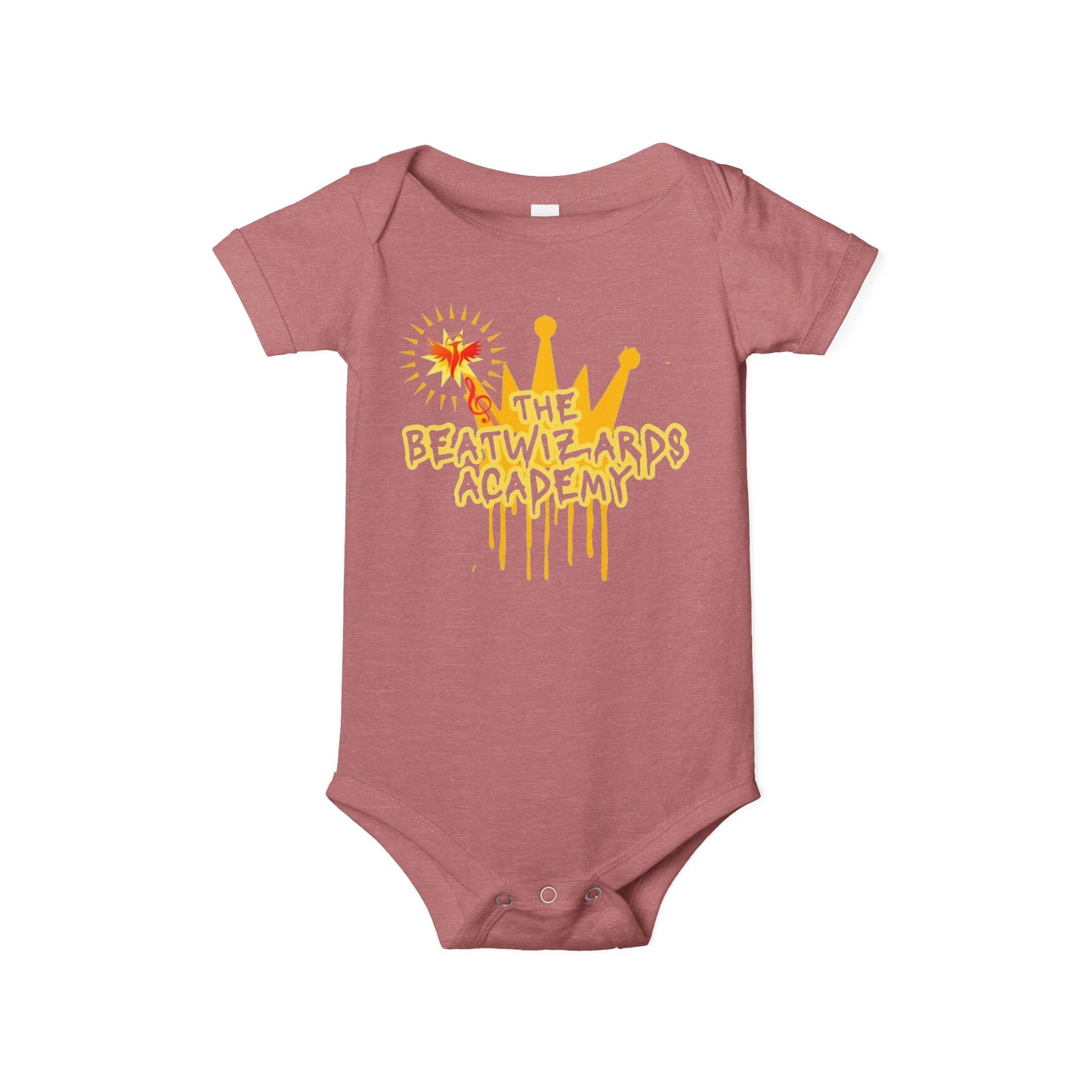The Beat Wizards Academy Infant Jersey One Piece - Fun & Colorful Baby Bodysuit for Newborns