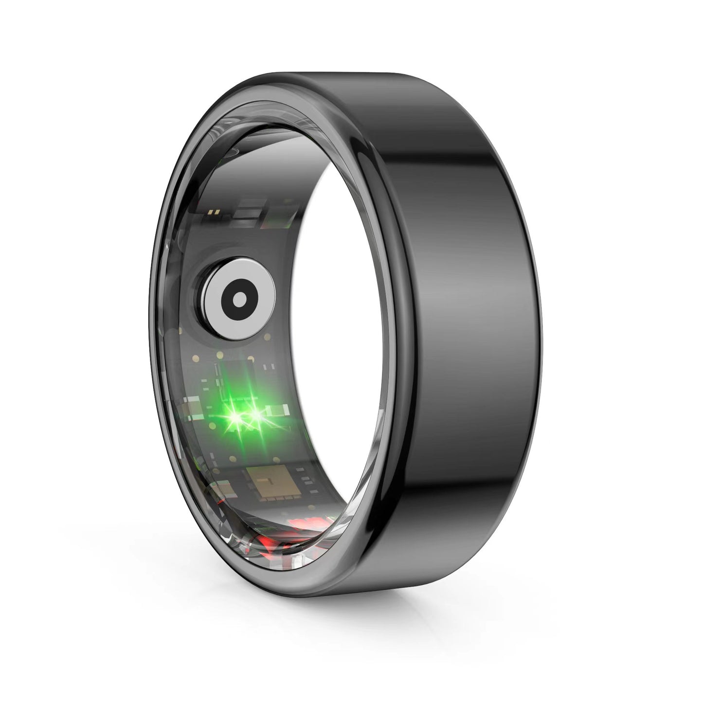BeatWizards Smart A R Ring Blood Pressure Sleep Monitoring Waterproof Sports Fitness Tracker Military Grades Titanium Steel Shell SmartRing