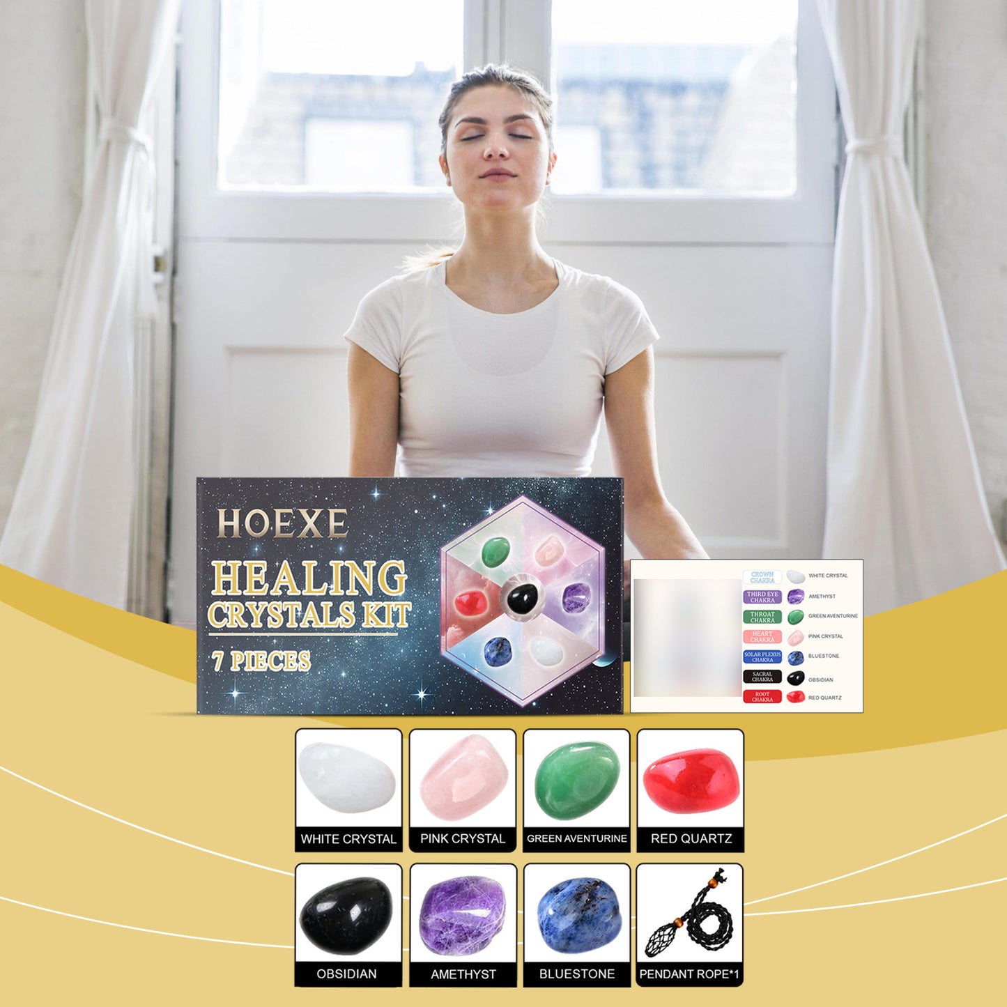 BeatWizards Academy Hoexe Rolling Stone Crystal Set, Home Living Room Bedroom Interior Decoration Crystal Decoration Crystal Set