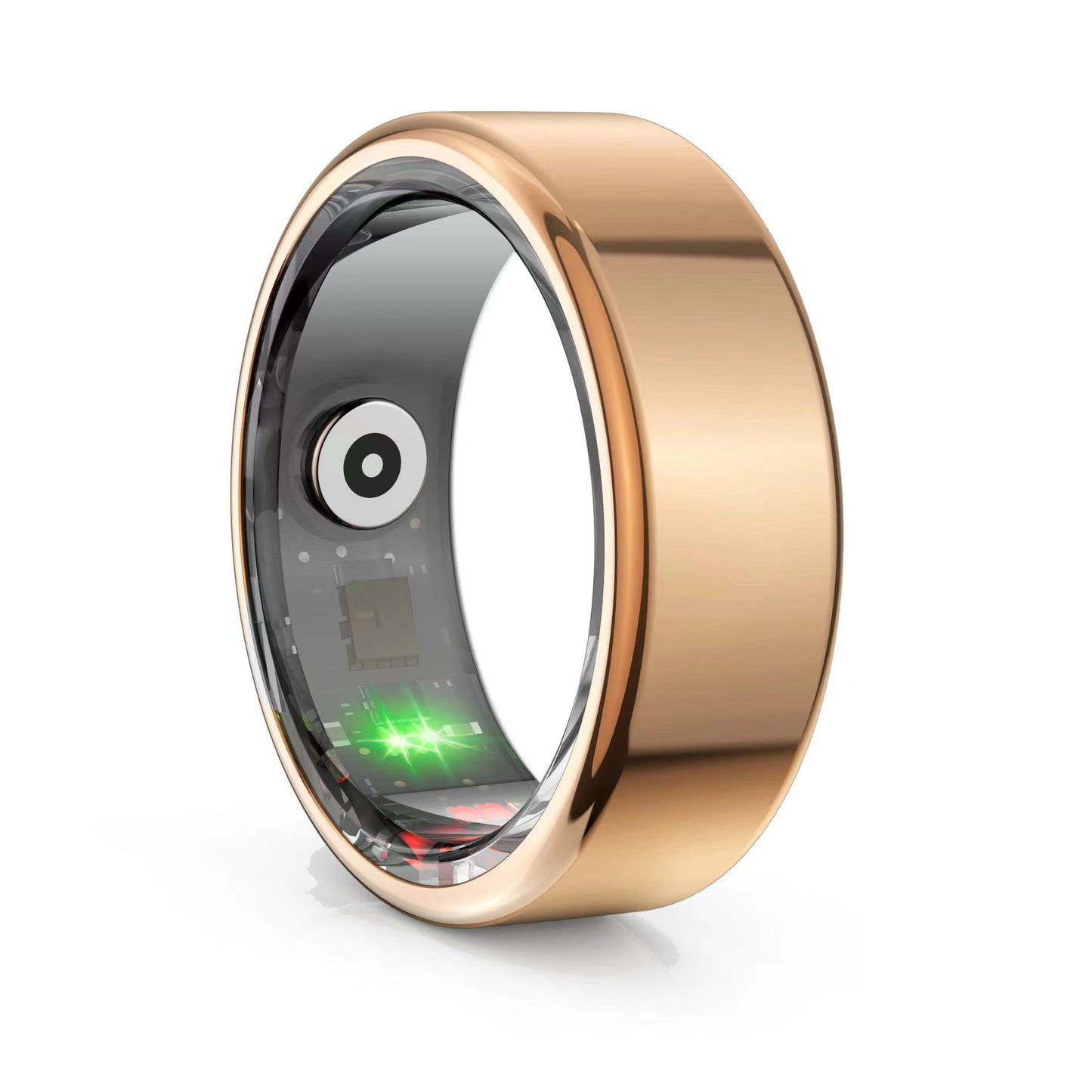 BeatWizards Smart A R Ring Blood Pressure Sleep Monitoring Waterproof Sports Fitness Tracker Military Grades Titanium Steel Shell SmartRing