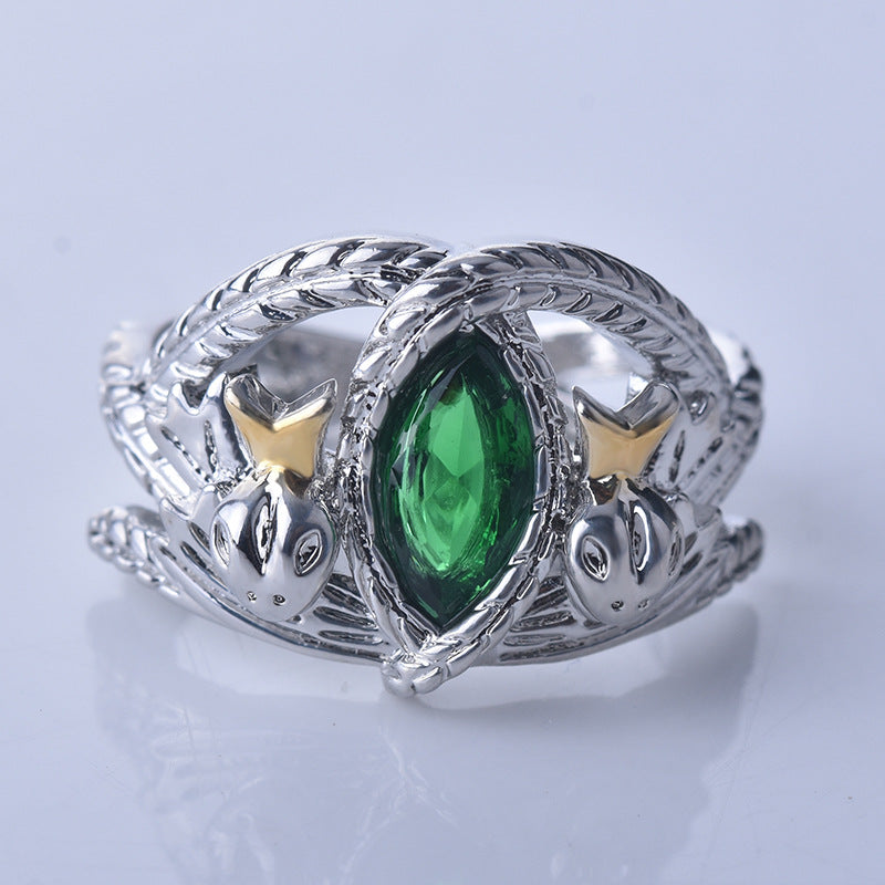 BeatWizards Academy Silver Plated s925 The Legend of A R the BeatWizard Ring, Aragon Ring, Barakh Ring, 37Lines Unlimited Two tone Ring