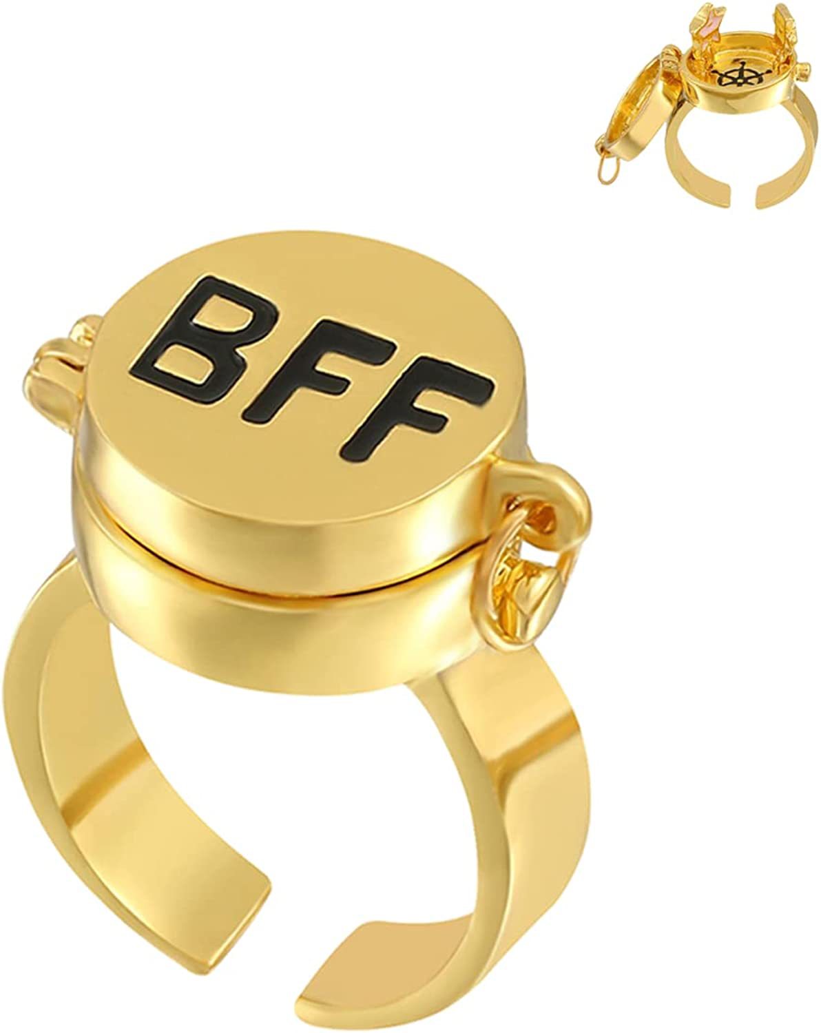 BeatWizards Academy SpongeBob Patrick AR4 friendship bff open ring forever best friend gift
