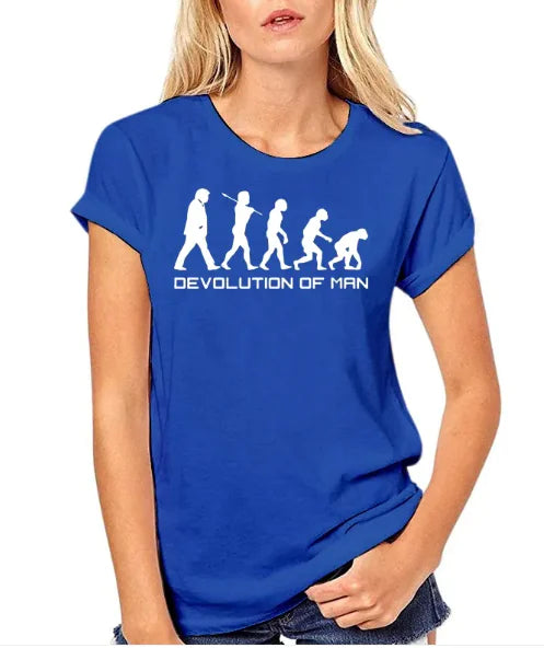BeatWizards Academy Devolution of Man Round neck short sleeve T-shirt