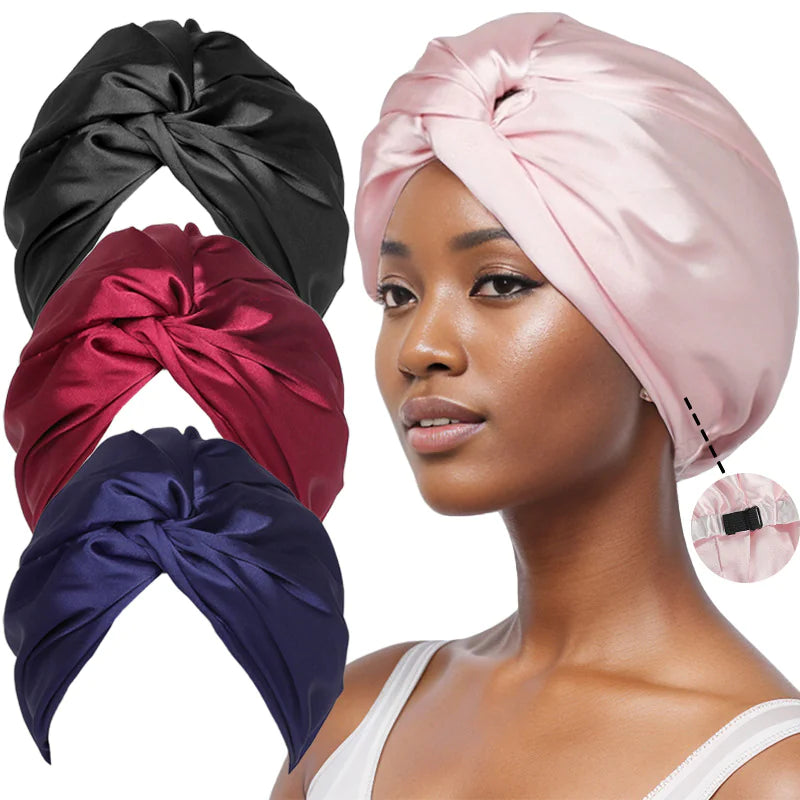 Double-Layer Twist Shower Cap