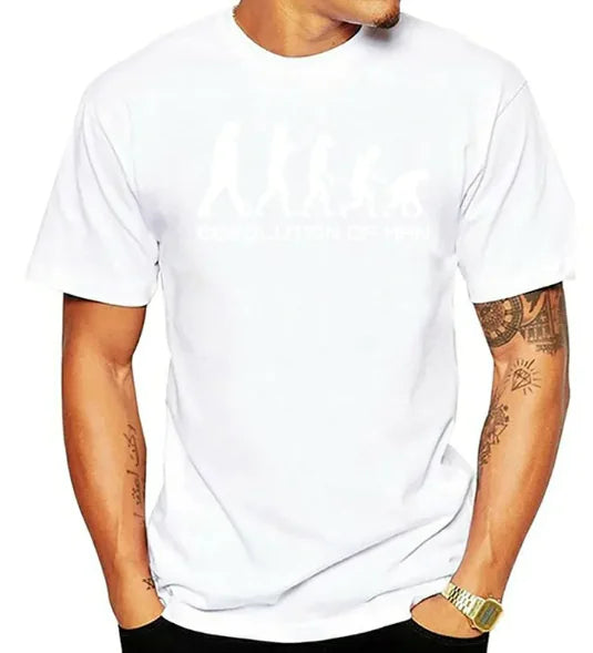 BeatWizards Academy Devolution of Man Round neck short sleeve T-shirt