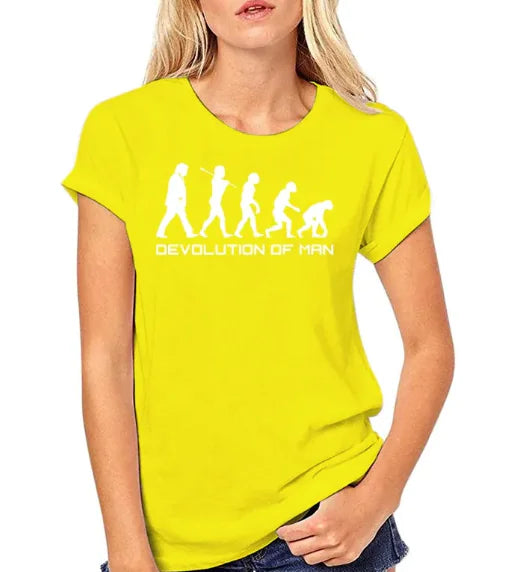 BeatWizards Academy Devolution of Man Round neck short sleeve T-shirt