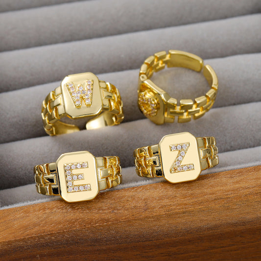 BeatWizards Letter Ring  PirateGang 4Gseries with strap design