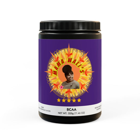 Mama Wali's BCAA Supplement, Grape (325g, 11.46oz, 50 servings)