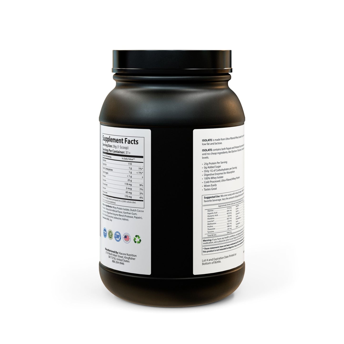 Mama Wali’s Whey Isolate Protein Supplement (907g, 2lb)