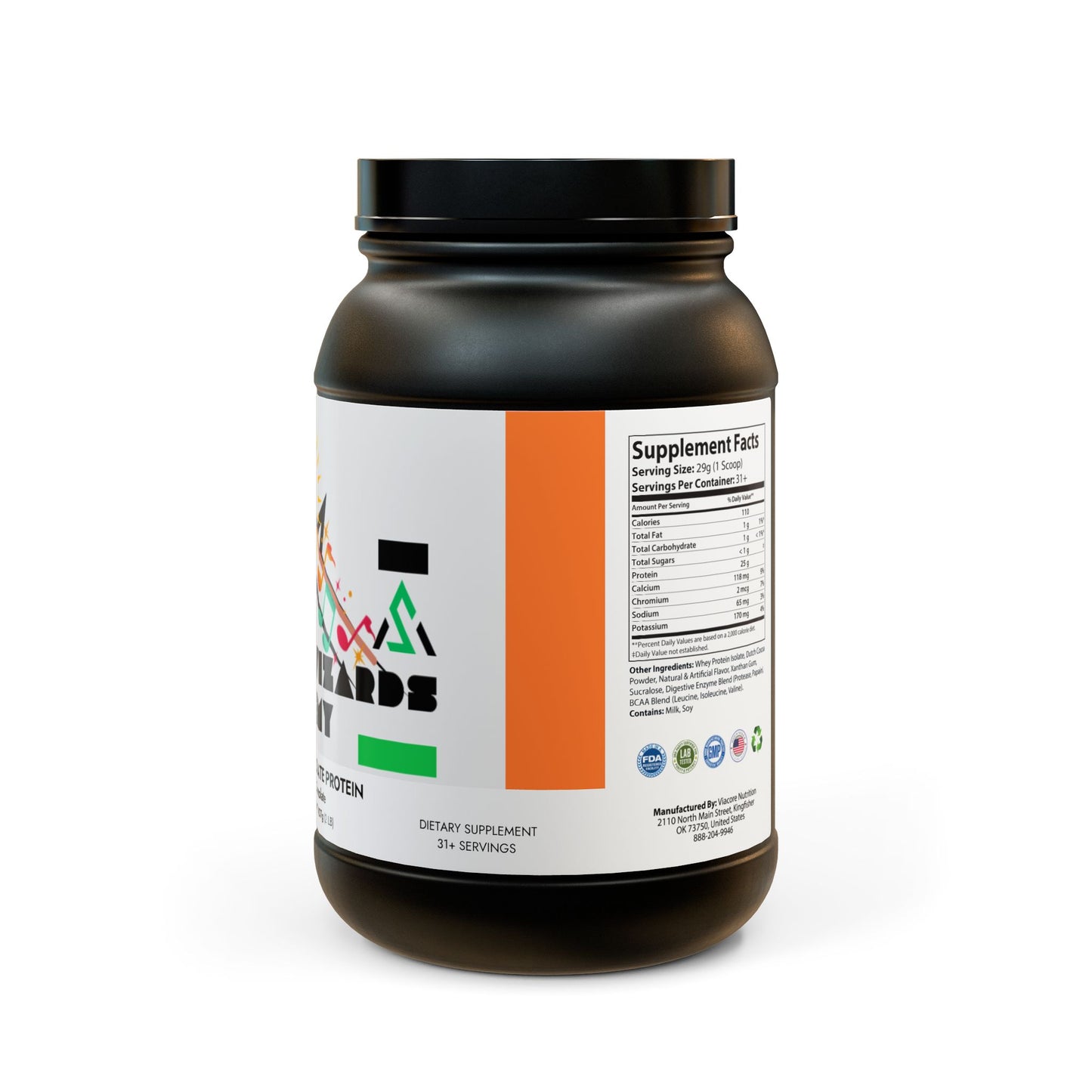 Whey Isolate Protein Supplement (907g, 2lb)