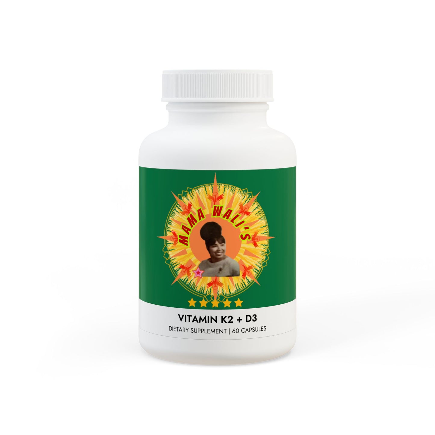 Mama Wali’s Vitamin K2 + D3 Supplement (60 Capsules)