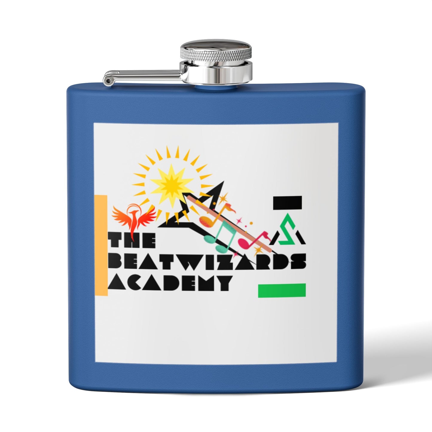 The Beatwizards Academy Stainless Steel Flask - 6oz  | Unique Gift for Music Lovers | Perfect for Parties, Tailgates, and Celebrations