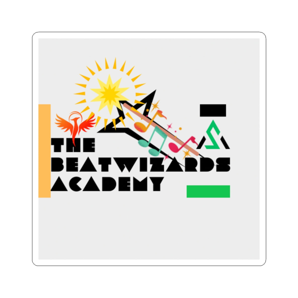 Vibrant Beatwizards Academy Kiss-Cut Stickers - Perfect for Music Lovers!