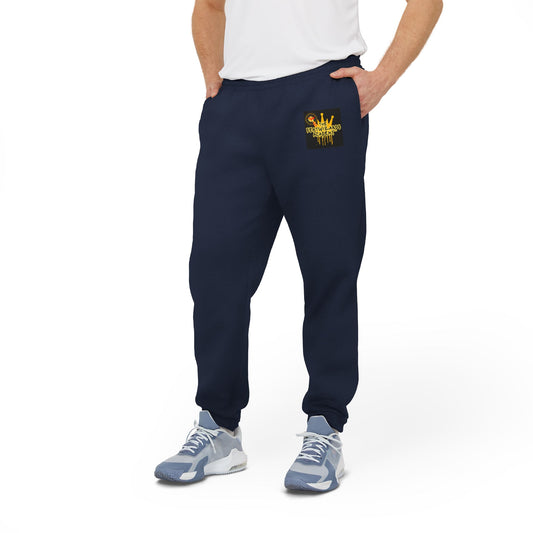 Cozy Adidas Unisex Fleece Joggers with Stylish Graphic Design