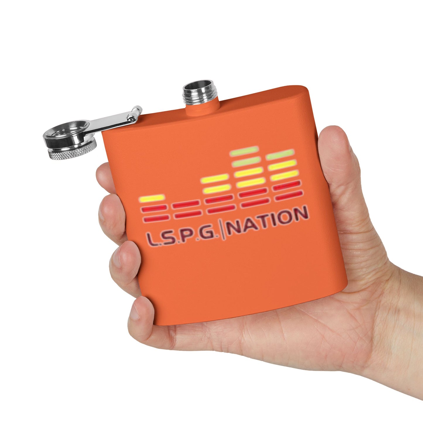Custom Stainless Steel Flask - L.S.P.G. Nation Design - Perfect for Celebrations and Outdoor Events