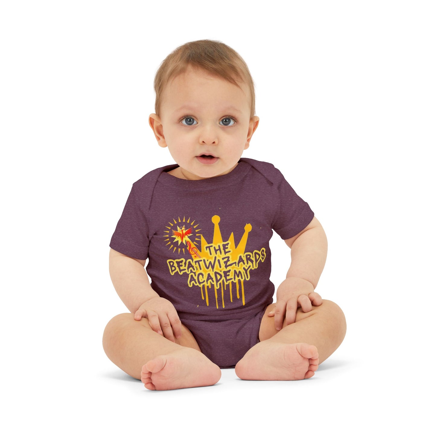 The Beat Wizards Academy Infant Jersey One Piece - Fun & Colorful Baby Bodysuit for Newborns