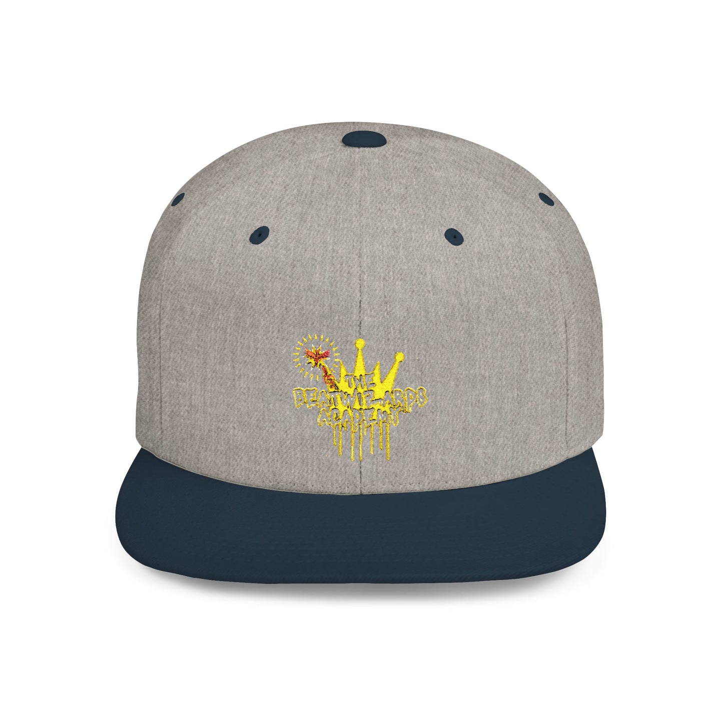 Creative Crown Flat Bill Snapback Hat for Trendsetters