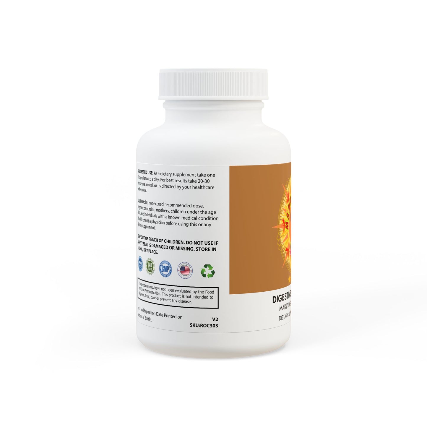 Mama Wali’s Digestive Enzyme Blend Supplement (60 Capsules)