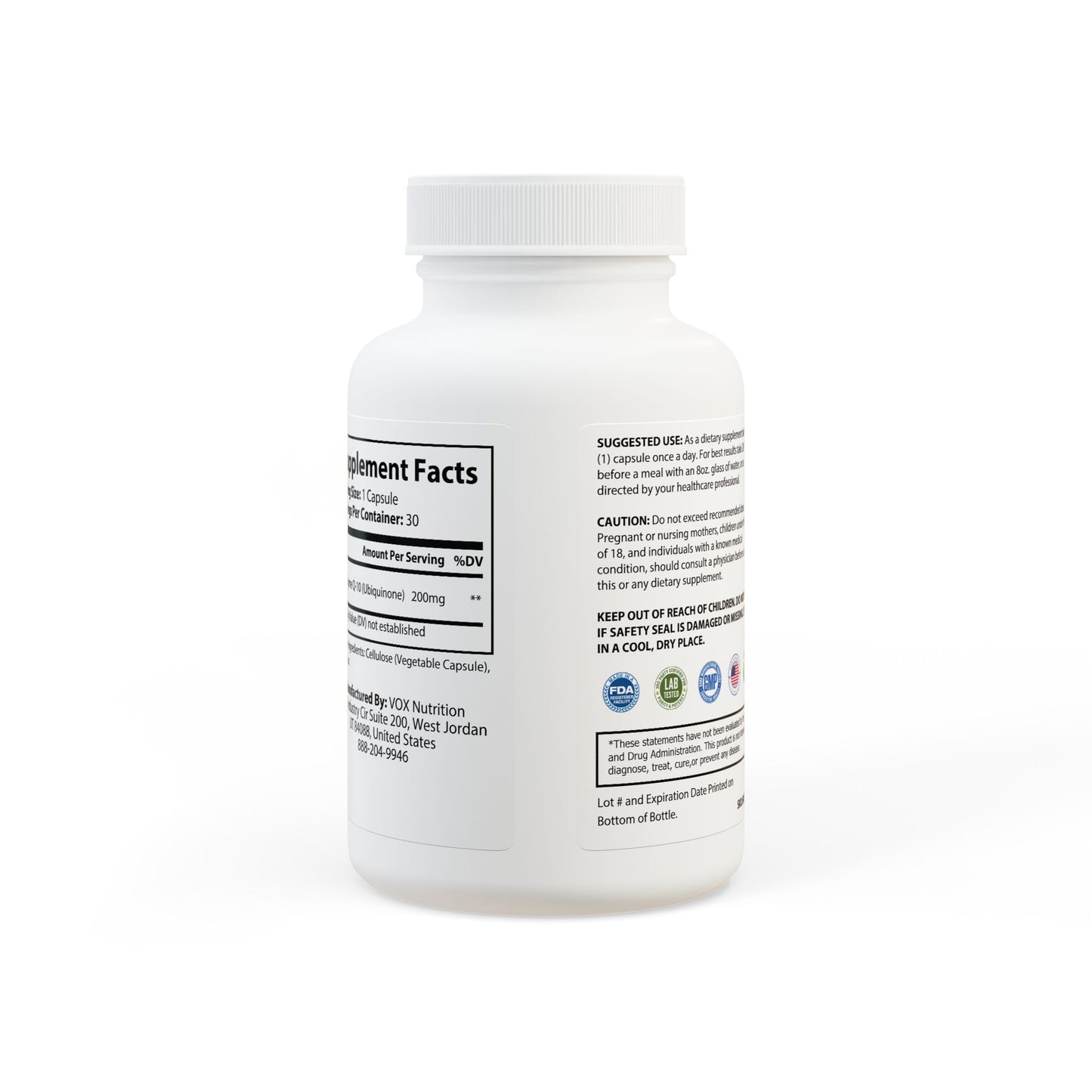 Mama Wali’s CoQ10 (Ubiquinone) Supplement (30 Capsules)